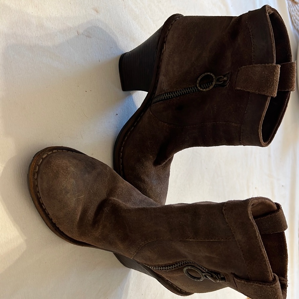 Fiorentini and Baker brown suede ankle boot